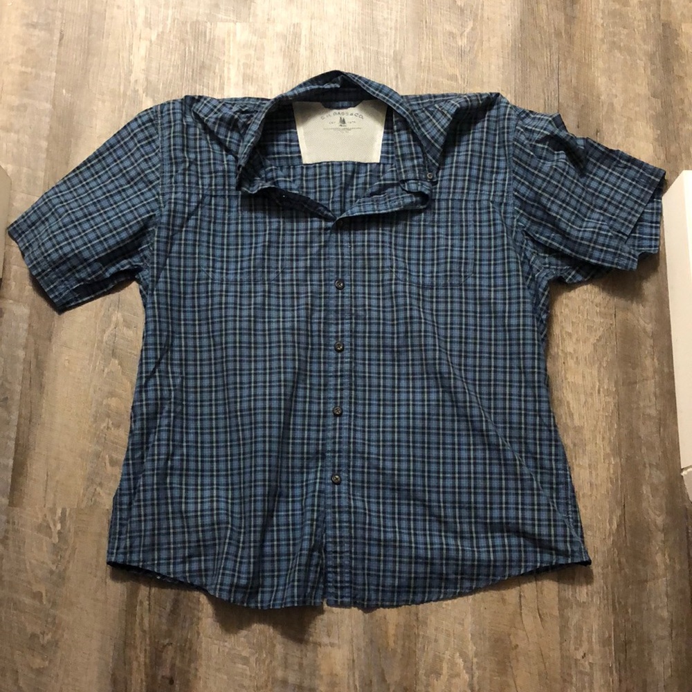 Blue button down medium